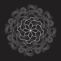 Flower easy circle eps mandala patterns for download vector