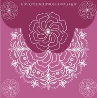 Flower easy circle eps mandala patterns for download vector