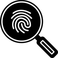 Magnifying Glass Glyph Icon vector