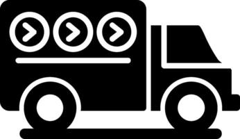 Express Delivery Glyph Icon vector