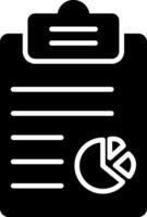 Clipboard Glyph Icon vector