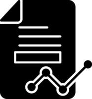 Data Report Glyph Icon vector