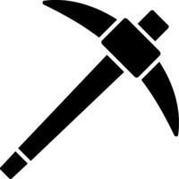 Pick Axe Glyph Icon vector