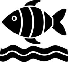 Sea Life Glyph Icon vector