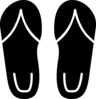 Sandals Glyph Icon vector