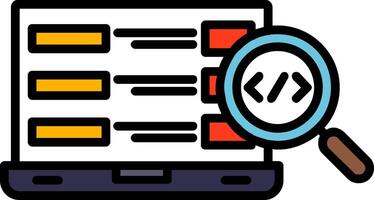 Software Development Line Filled Icon vector