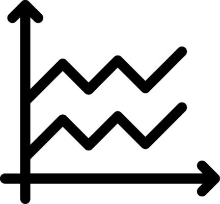 Area Graph Glyph Icon