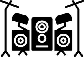 Drum Set Glyph Icon vector