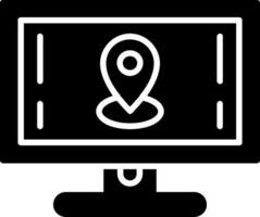 Monitor Glyph Icon vector