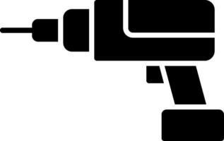 Drilling Machine Glyph Icon vector
