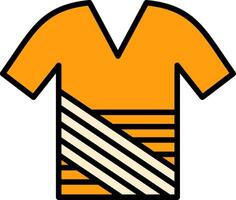 Shirt Line Filled Icon vector