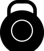 Kettlebell Glyph Icon vector