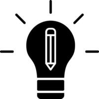 Knowledge Is Power Glyph Icon vector