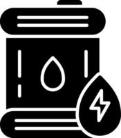 Oil Glyph Icon vector