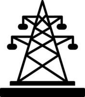 Electric Glyph Icon vector