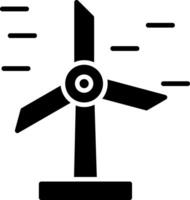 Wind Energy Glyph Icon vector