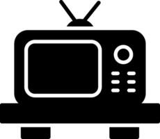 icono de glifo de tv vector