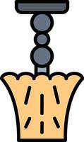Lamp Line Filled Icon vector
