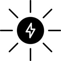 Sun Glyph Icon vector