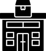 Parcel Post Glyph Icon vector