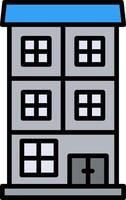 Appartment Line Filled Icon vector