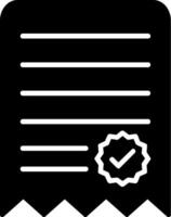 Notes Glyph Icon vector