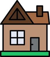 House Line Filled Icon vector