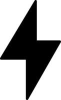 Thunder Bolt Glyph Icon vector