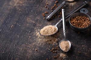 Gluten free healthy organic buckwheat flour photo