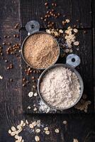 Gluten free healthy organic oat flour photo