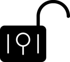 Unsecure Glyph Icon vector