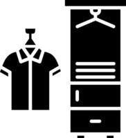 Coat Rack Glyph Icon vector