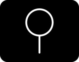 Key Hole Glyph Icon vector
