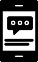 Chat Glyph Icon vector