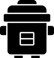 Pressure Cooker Glyph Icon vector