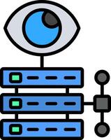 Data Visualization Line Filled Icon vector
