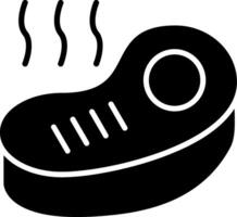 Steak Glyph Icon vector
