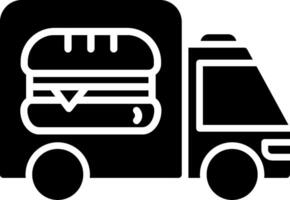 Food Delivery Glyph Icon vector