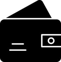 Wallet Glyph Icon vector