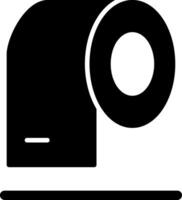 Toilet Roll Glyph Icon vector