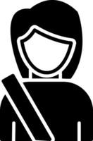 Passenger Glyph Icon vector