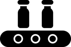 Assembly Line Glyph Icon vector