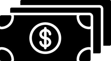 Dollar Glyph Icon vector