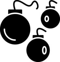 Bombs Glyph Icon vector