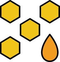 Honey Line Filled Icon vector