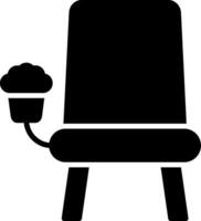 Cinema Seat Glyph Icon vector