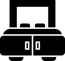 King Size Glyph Icon vector