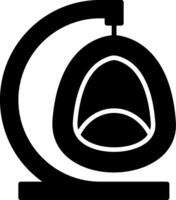 Egg Chair Glyph Icon vector