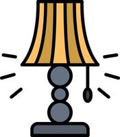 Lamp Line Filled Icon vector