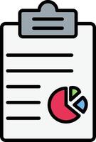 Clipboard Line Filled Icon vector